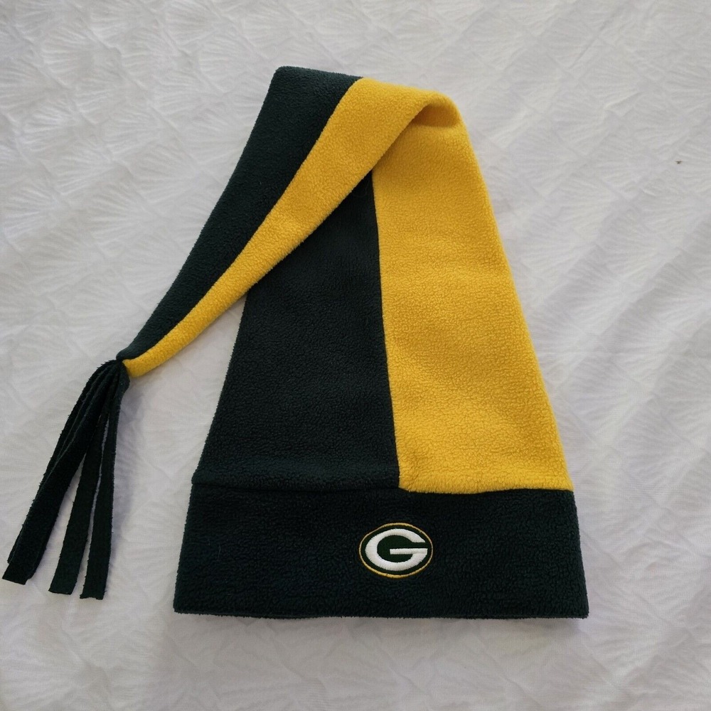 Green Bay Packers The Game Day Fleece Stocking Hat NFL Vtg Joker Santa‎ Style